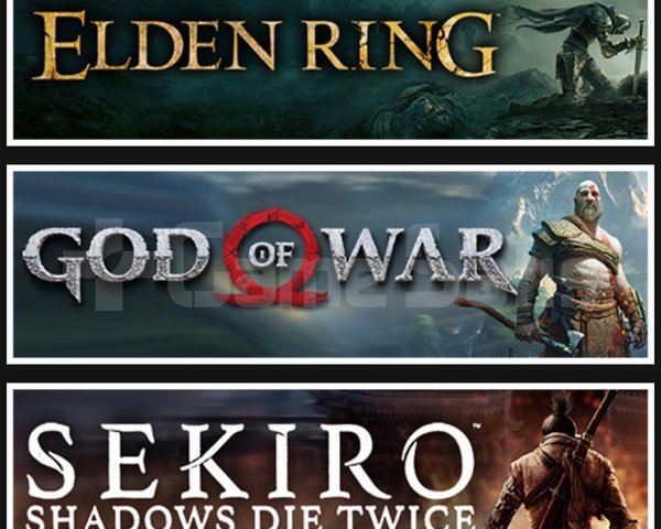 Elden Ring +God Of War +Sekiro