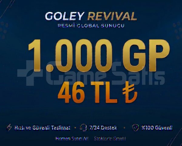 REVİVAL 1K GP 46 TL ANINDA TESLİM DM !
