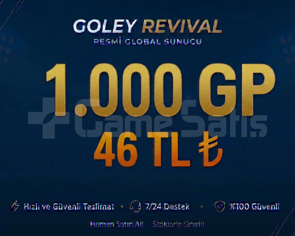 REVİVAL 1K GP 46 TL ANINDA TESLİM DM !