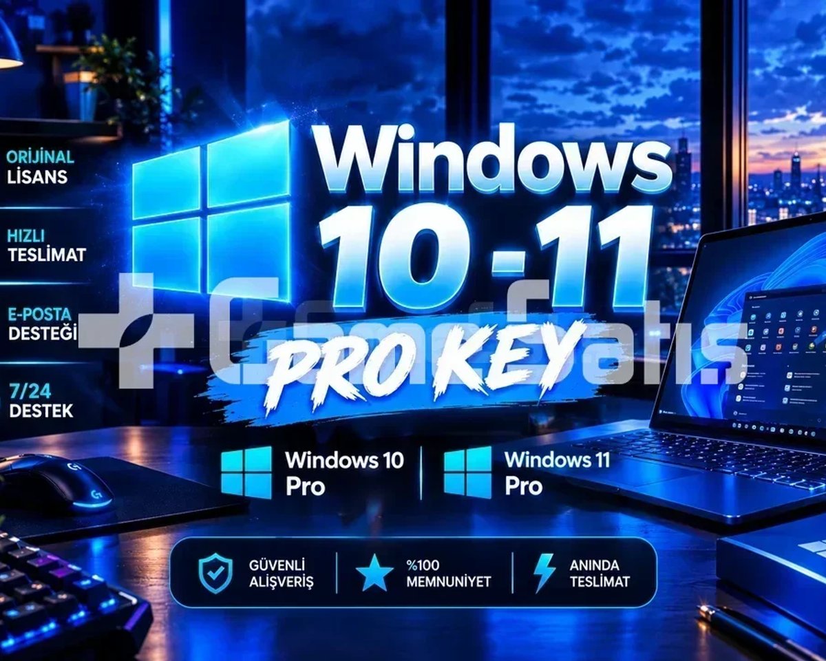 WİNDOWS 10-11 GEÇERLİ | PRO KEY