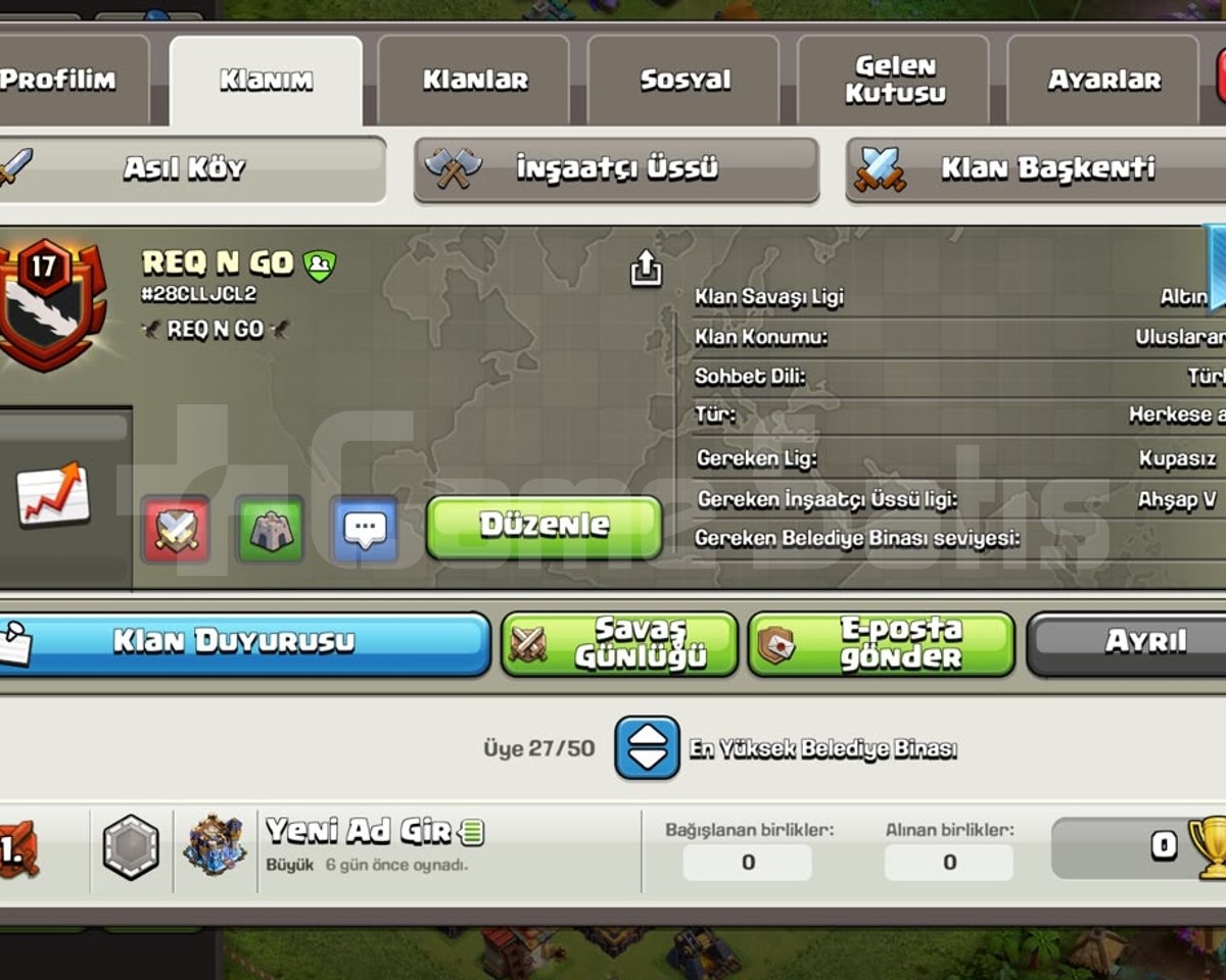 REQ N GO 17 LVL!!! HALİHAZIRDA