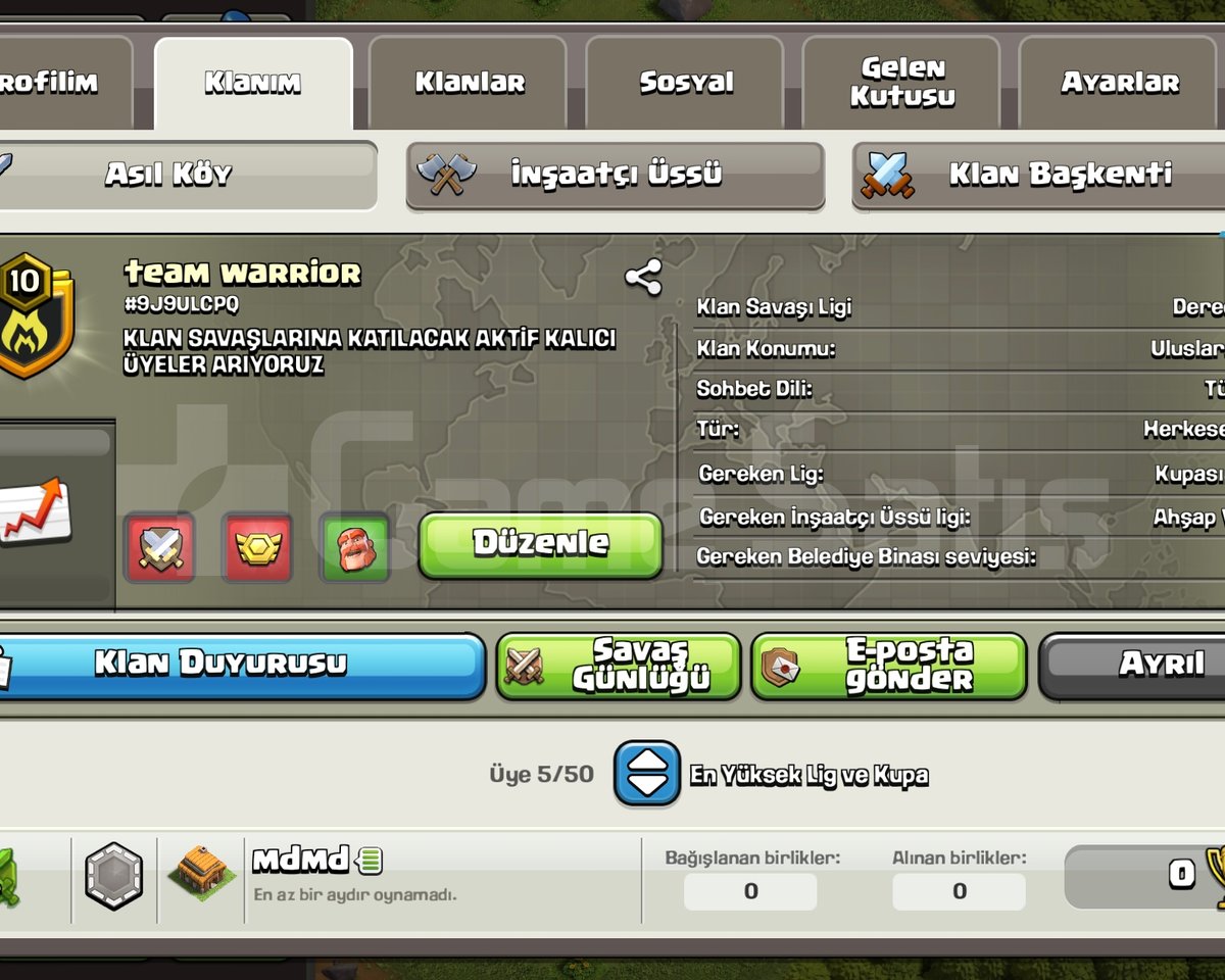 10 lvl TEAM WARRIOR çerez parasına