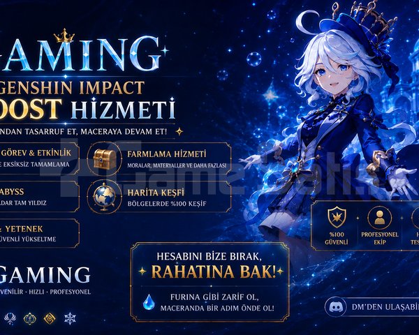 Genshin impact boost hizmeti