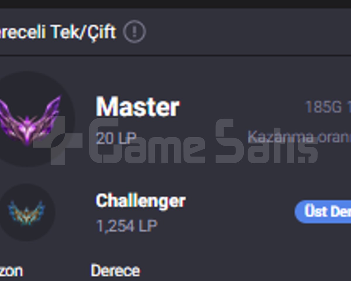 TR / CHALLDAN ERİMİŞ MASTER HESAP 55WR
