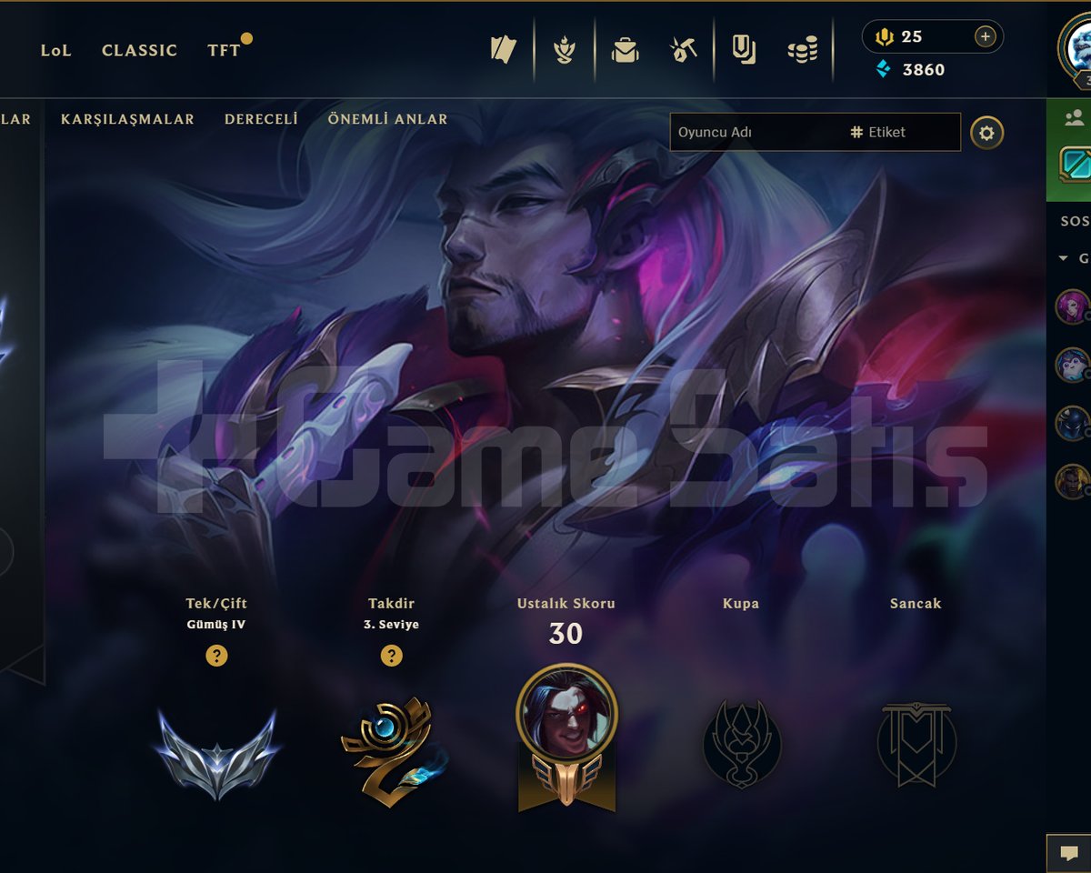 +30 LP GELEN TEMİZ BAŞLANGIÇ GÜMÜŞ HESAP