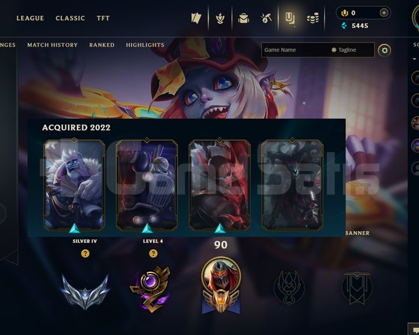 EUW SILVER 4 STUCK HESAP 5 10 SKIN VAR