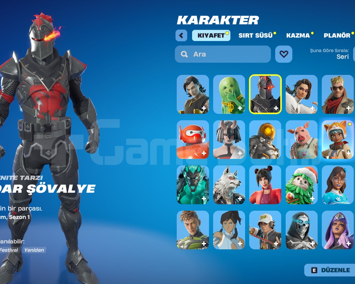 Fortnite Hesabı 99 Kostüm 1828 Seviye