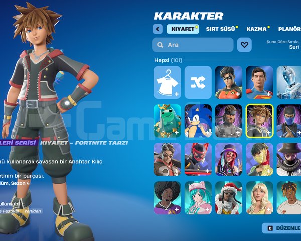 Fortnite Hesabı 99 Kostüm 1828 Seviye