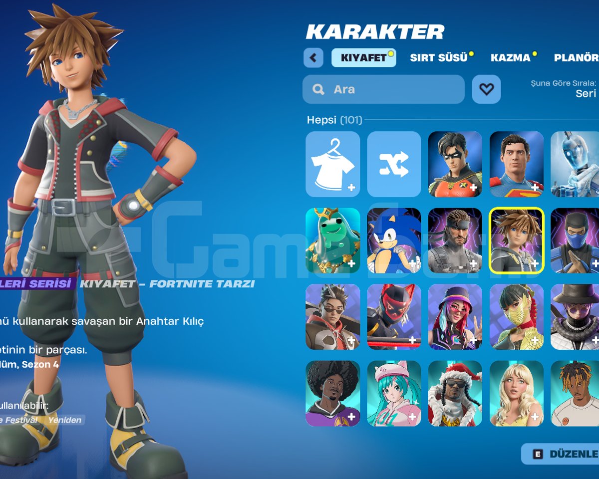 Fortnite Hesabı 99 Kostüm 1828 Seviye