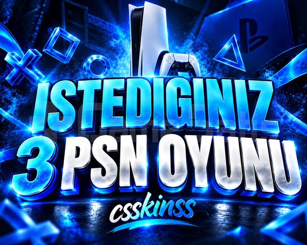 İstediğiniz 3 PSN Oyunu PS4/PS5/PS5 PRO