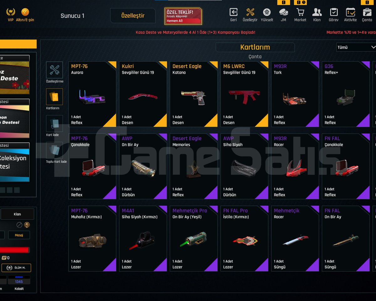 5 SINIRSIZ + EŞSİZ ELİT + 50K ZA HARCADI