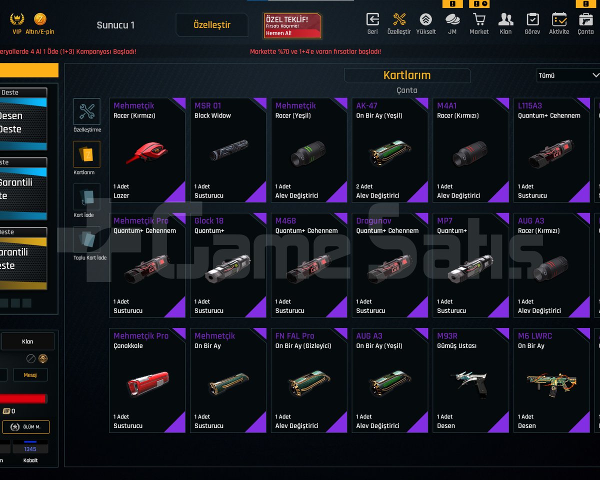 5 SINIRSIZ + EŞSİZ ELİT + 50K ZA HARCADI