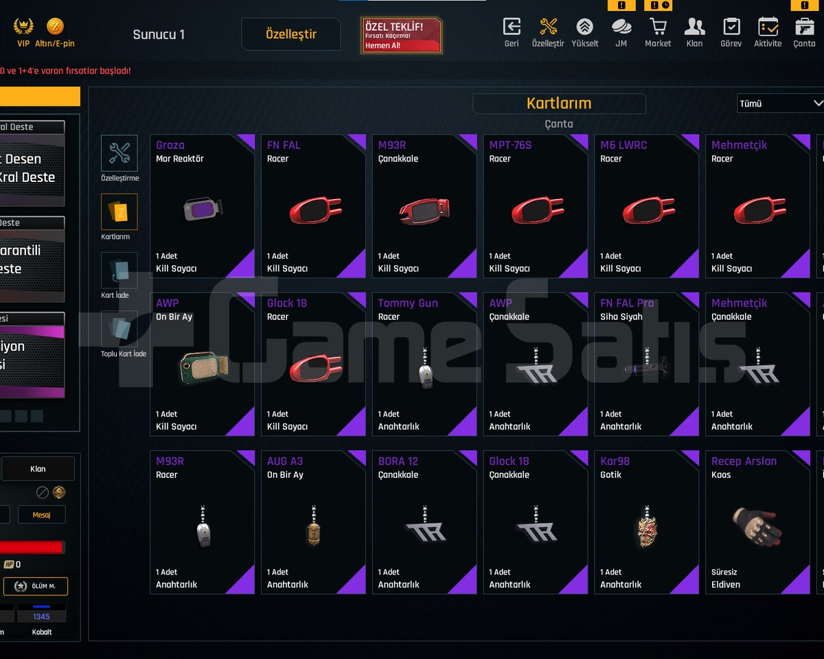 5 SINIRSIZ + EŞSİZ ELİT + 50K ZA HARCADI
