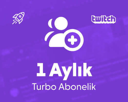 Twitch 1 Aylık Turbo Abonelik