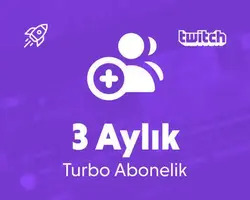 Twitch 3 Aylık Turbo Abonelik