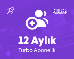 Twitch 12 Aylık Turbo Abonelik