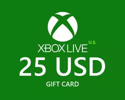 25 Usd Xbox Live Gift Card