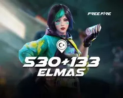 Free Fire 530 Elmas + 133 Bonus