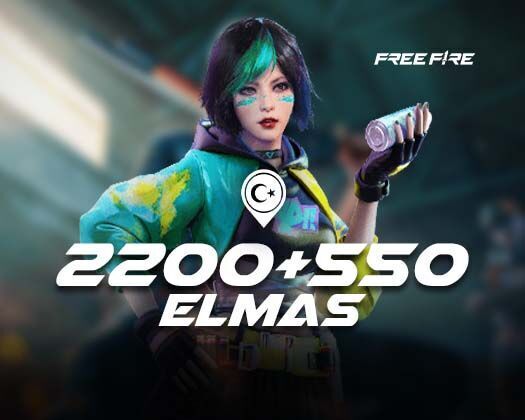 Free Fire 2200 Elmas + 550 Bonus