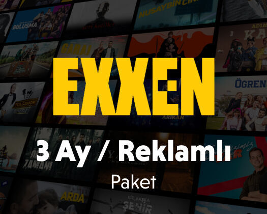 Exxen 3 Aylık Üyelik Reklamlı