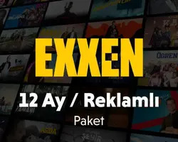 Exxen 12 Aylık Üyelik Reklamlı