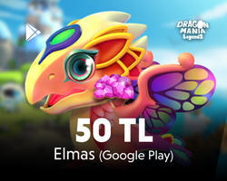 Dragon Mania Efsaneleri Elmas 50 TL Google Play