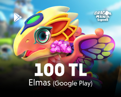 Dragon Mania Efsaneleri Elmas 100 TL Google Play