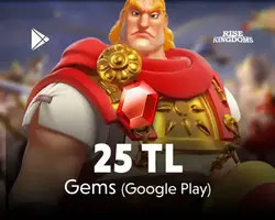 Rise of Kingdoms Gems Google Play 25 TL