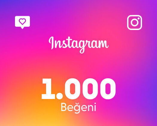 Instagram 1.000 Beğeni
