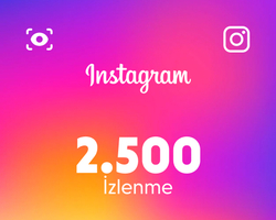 Instagram 2500 İzlenme