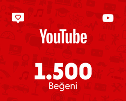YouTube 1.500 Beğeni