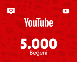 YouTube 5.000 Beğeni