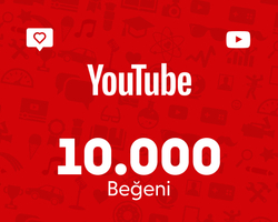 YouTube 10.000 Beğeni