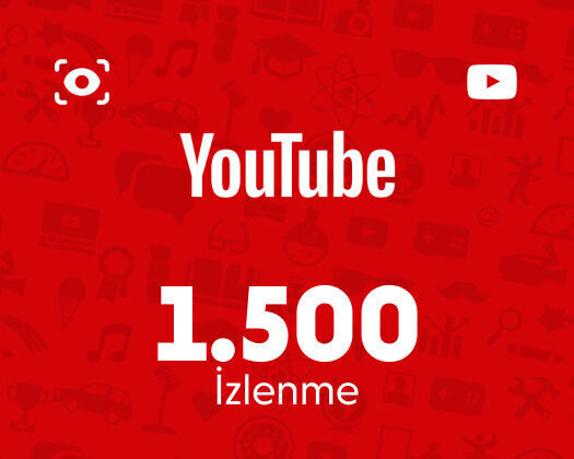 YouTube 1.500 İzlenme