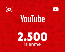YouTube 2.500 İzlenme