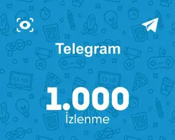 Telegram 1.000 İzlenme