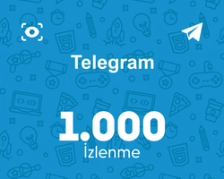 Telegram 1.000 İzlenme