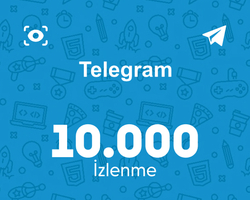 Telegram 10.000 İzlenme