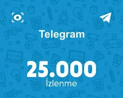 Telegram 25.000 İzlenme
