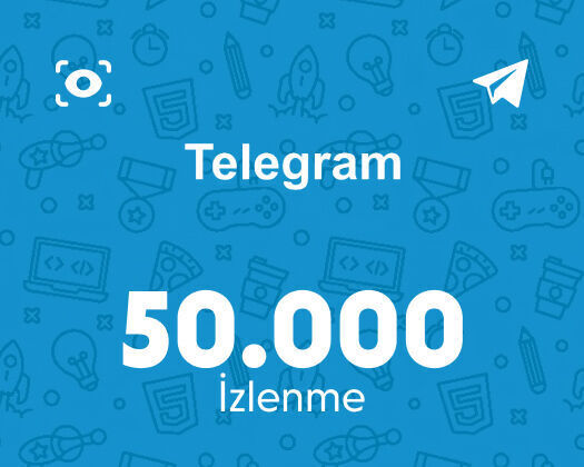 Telegram 50.000 İzlenme