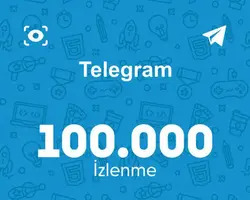 Telegram 100.000 İzlenme