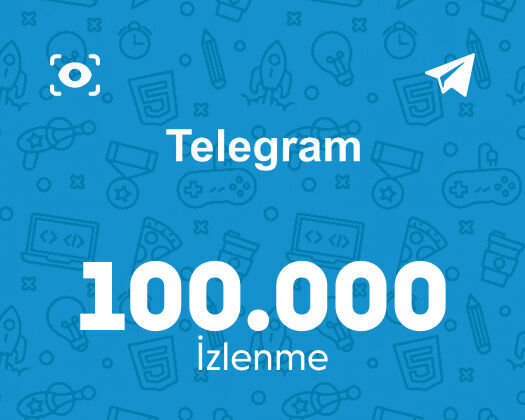 Telegram 100.000 İzlenme