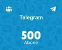 Telegram 500 Abone