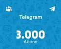 Telegram 3.000 Abone