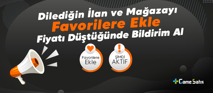GameSatış Favoriye Ekle Özelliği Şimdi Aktif!