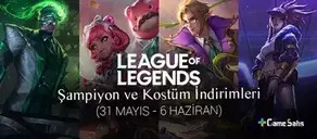 LoL Şampiyon ve Kostüm İndirimleri (31 Mayıs-6 Haziran 2022)