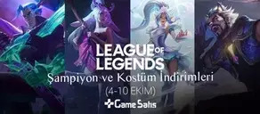 LoL Şampiyon ve Kostüm İndirimleri (4-10 Ekim)