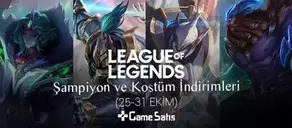 LoL Şampiyon ve Kostüm İndirimleri (25-31 Ekim)