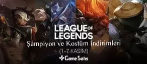 LoL Şampiyon ve Kostüm İndirimleri (1-7 Kasım)