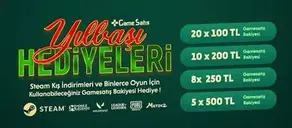 Tüm Oyunlarda Geçerli 8500 TL'lik Yeni Yıl Çekilişi